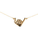 Gold Shaka Necklace Necklace The Finest Stack