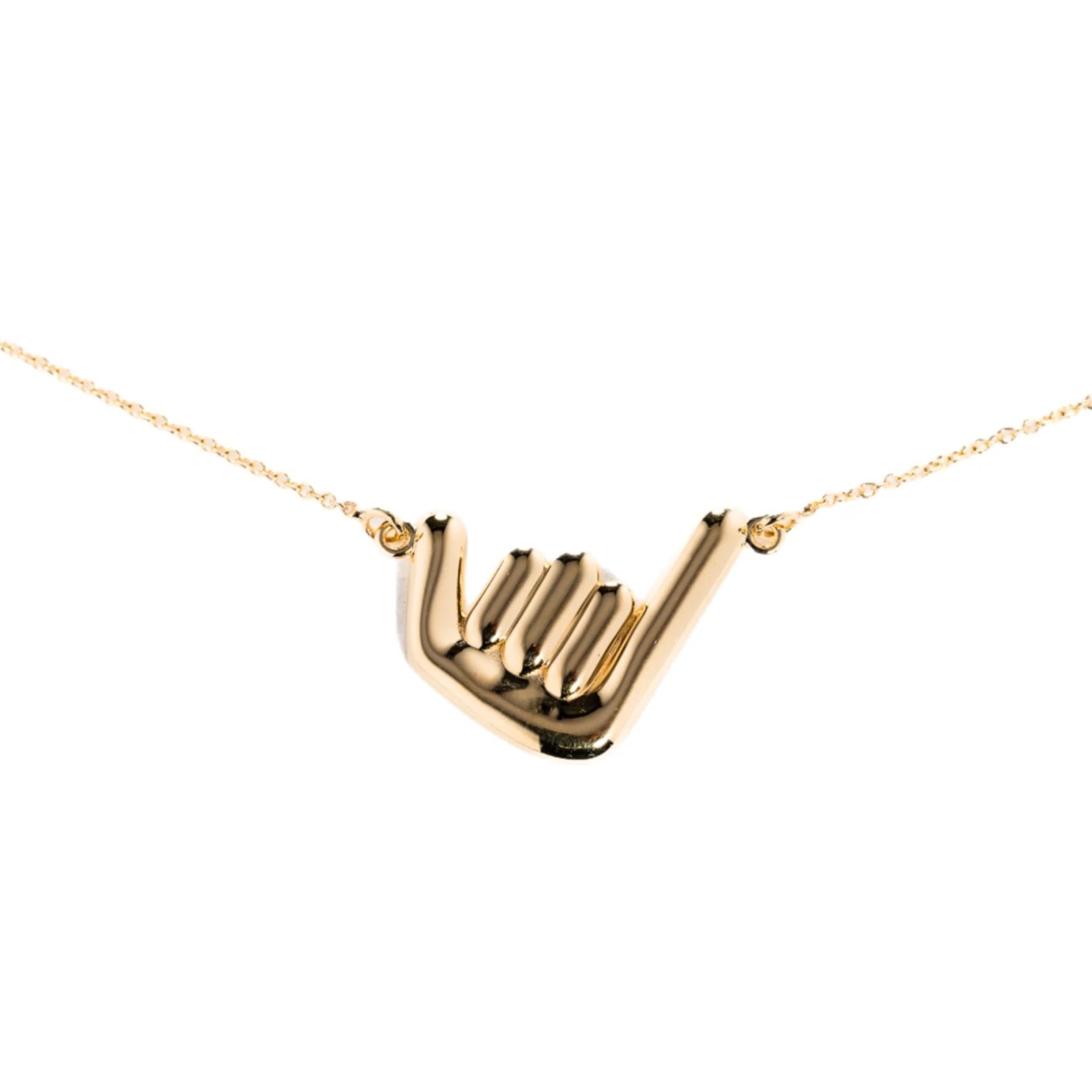Gold Shaka Necklace Necklace The Finest Stack