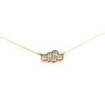 Small Diamond Cloud Necklace Charm Necklace The Finest Stack