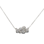 Large Diamond Cloud Necklace Pendant Necklace The Finest Stack