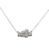Large Diamond Cloud Necklace Pendant Necklace The Finest Stack