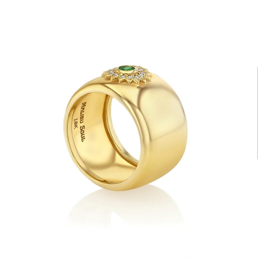 Twilight Star Cigar Band Cocktail Ring Malibu Soul Fine Jewelry