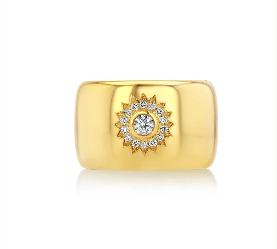Twilight Star Cigar Band Cocktail Ring Malibu Soul Fine Jewelry Diamond