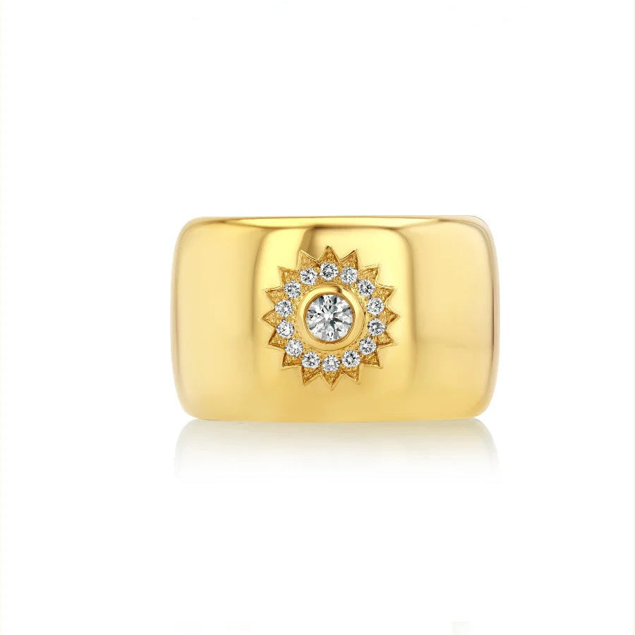 Twilight Star Cigar Band Cocktail Ring Malibu Soul Fine Jewelry Diamond