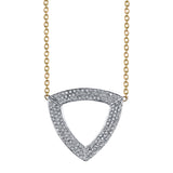 Two-tone Diamond Trilogy Necklace