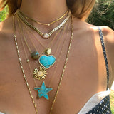 Single Diamond Bezel Collar Necklace Roseark Deux