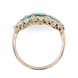 Emerald Diamond Handmade Ring Statement Ring Roseark Vintage