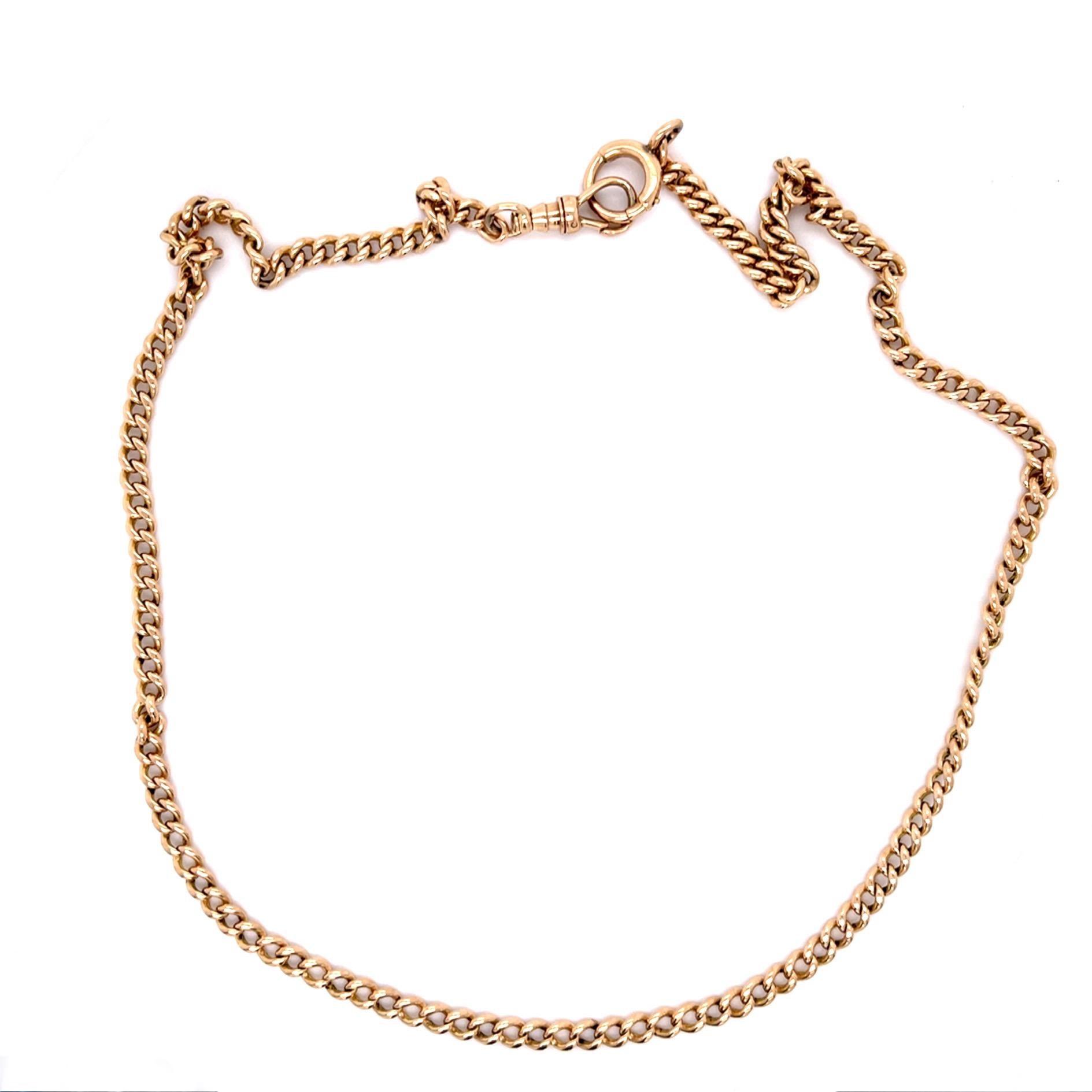 Victorian Chain Necklace, Large Chain Necklace Roseark Vintage