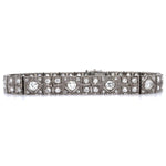 Art Deco Old European Diamond PT Bracelet Bracelet Roseark Vintage