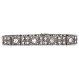 Art Deco Old European Diamond PT Bracelet Bracelet Roseark Vintage