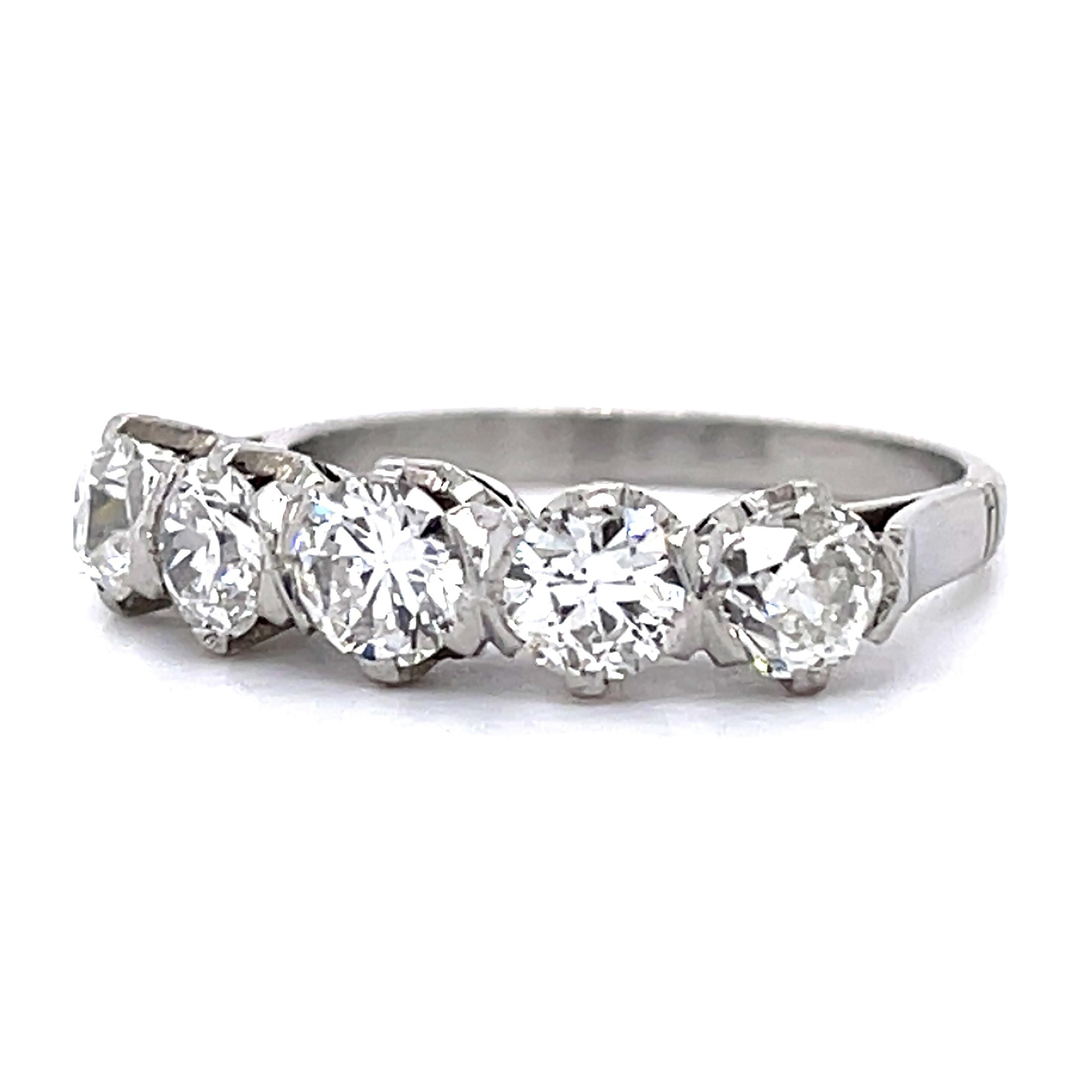 1930s Art Deco Diamond Platinum Handmade Ring Statement Ring Roseark Vintage