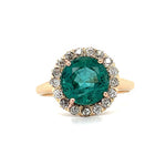 Victorian Era Emerald Antique Ring Statement Ring Roseark Vintage