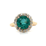 Victorian Era Emerald Antique Ring Statement Ring Roseark Vintage