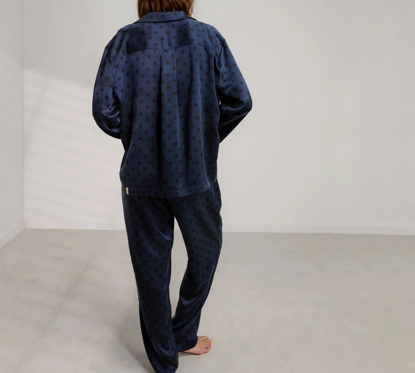 Washable Silk Long Sleeve Pant Set Clothing LUNYA