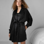 Washable Silk Robe Clothing LUNYA L-XL BLCK