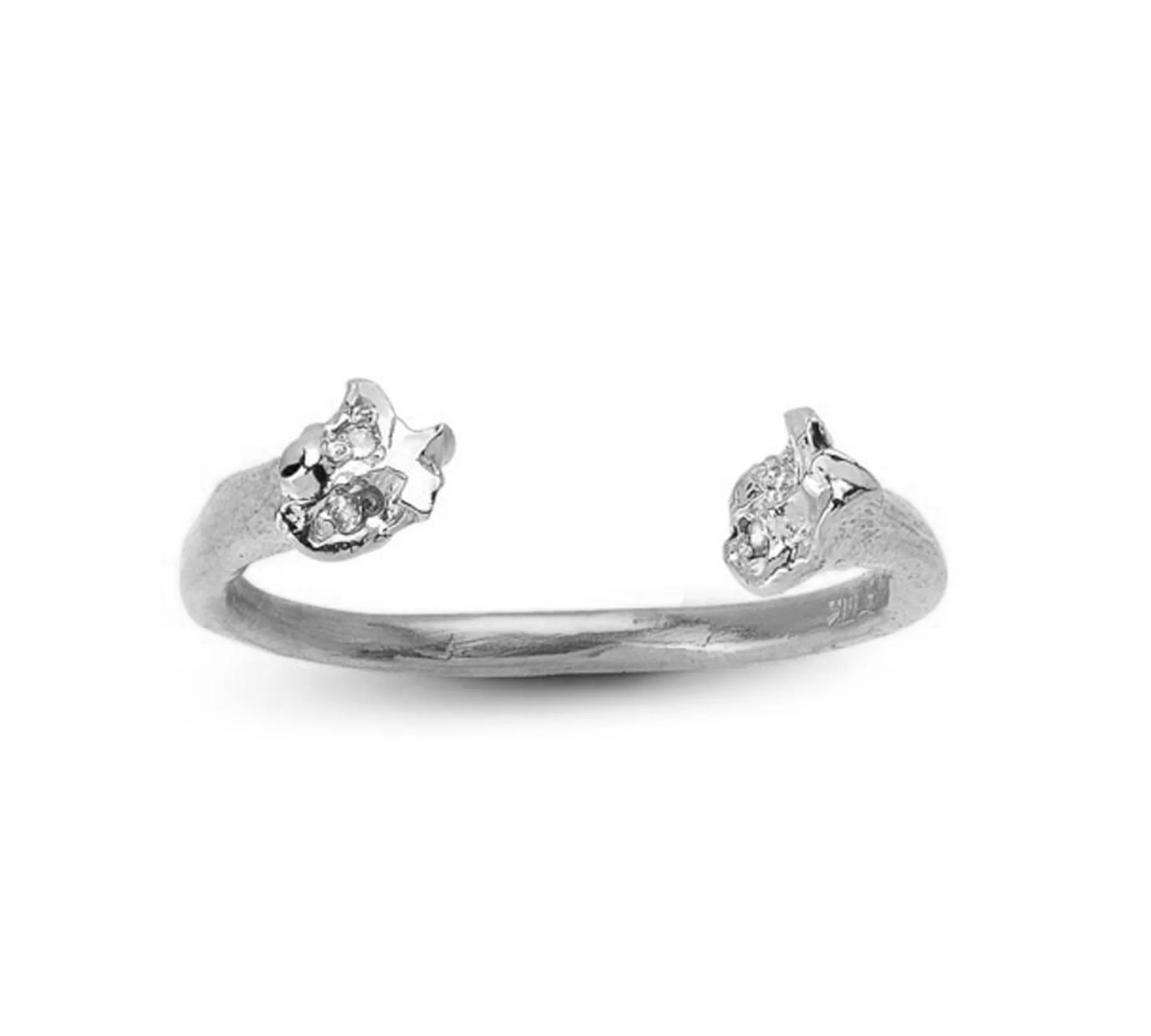 Quail Ring Stack Ring Elisabeth Bell Jewelry White Gold