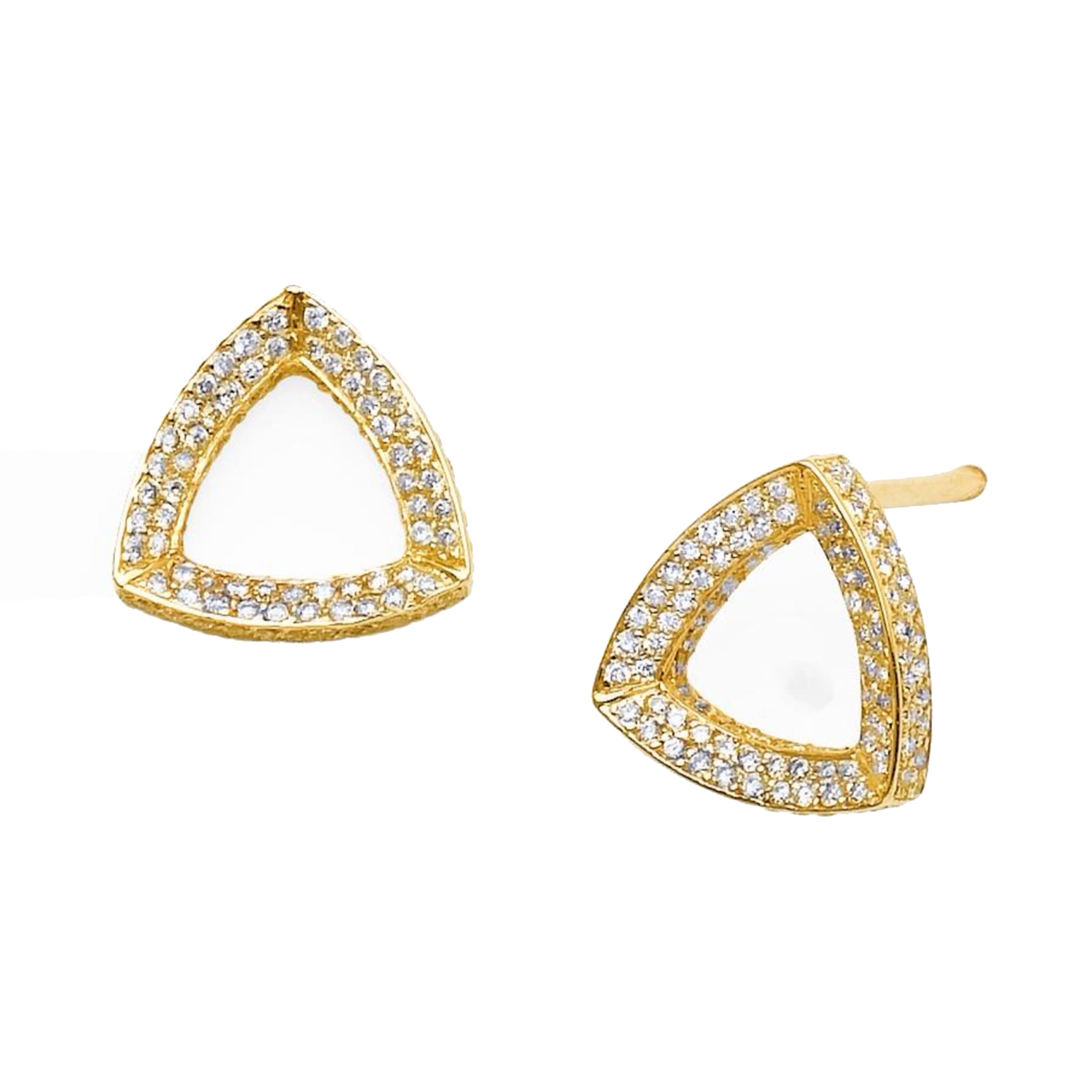 Diamond Trilogy Studs Stud Earrings Karma El-Khalil