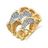 Triple Wave Ring Cocktail Ring Yakira Rona