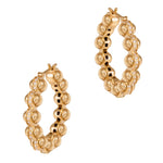 Gold Atom Earrings, Size Three Hoop Earrings Latelier Nawbar