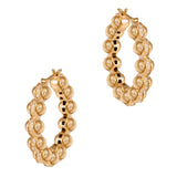 Gold Atom Earrings, Size Three Hoop Earrings Latelier Nawbar