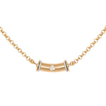 Warrior Princess Diamond Drop Necklace, Large Bar Necklace Latelier Nawbar