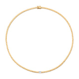 Baguette Diamond Smooth Collar Necklace Necklace Roseark Deux