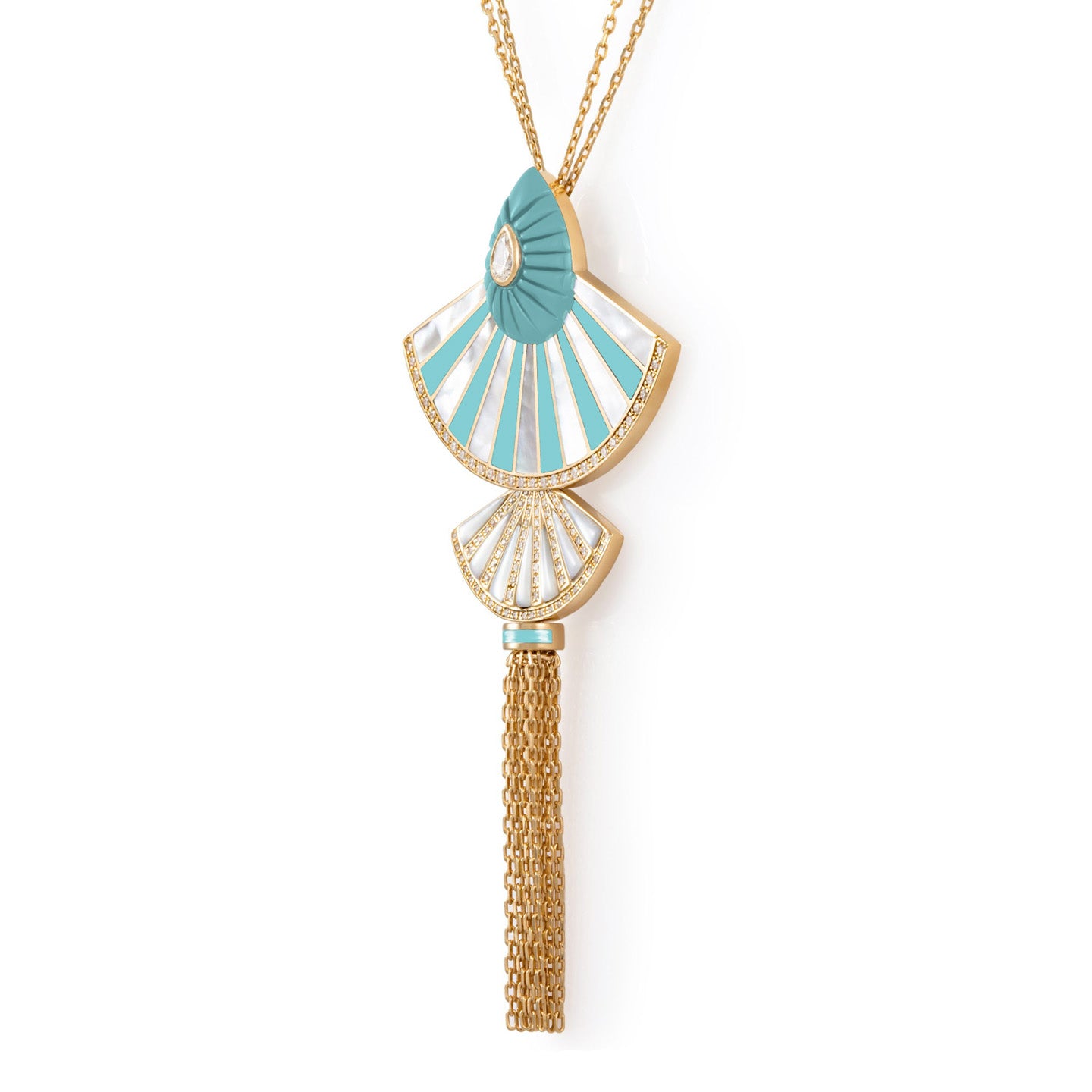 Statement Bond Street Fan Necklace Statement Necklace Latelier Nawbar