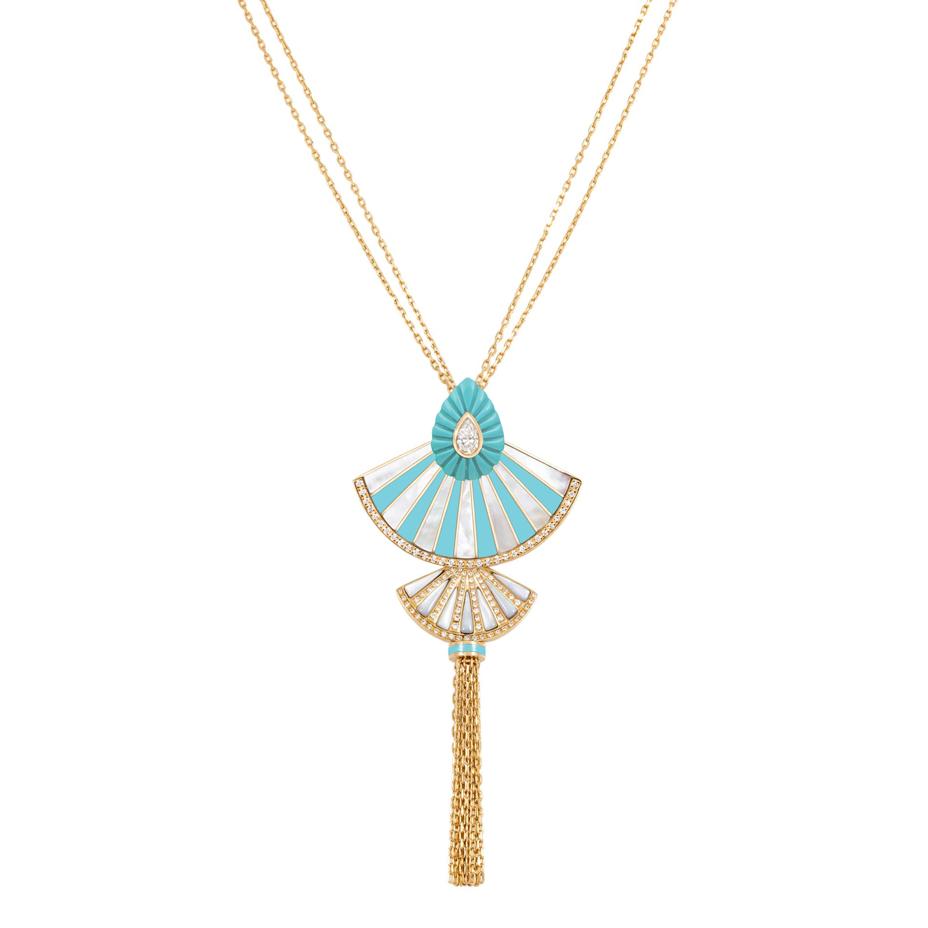 Statement Bond Street Fan Necklace Statement Necklace Latelier Nawbar