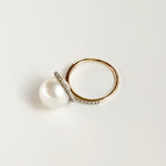 Pearl Diamond Classic Twist Ring Ring Carolyn Rodney