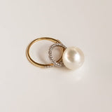 Pearl Diamond Classic Twist Ring Ring Carolyn Rodney