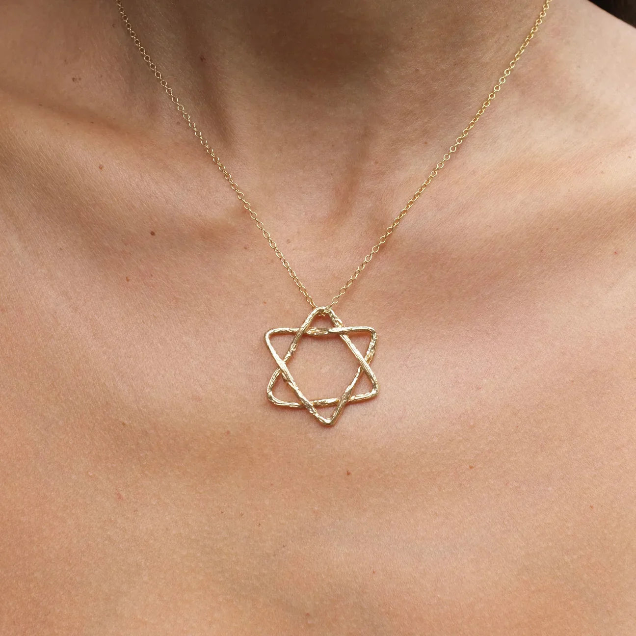 Star of David Necklace Pendant Necklace Elisabeth Bell Jewelry