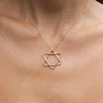 Star of David Necklace Pendant Necklace Elisabeth Bell Jewelry