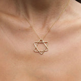 Star of David Necklace Pendant Necklace Elisabeth Bell Jewelry