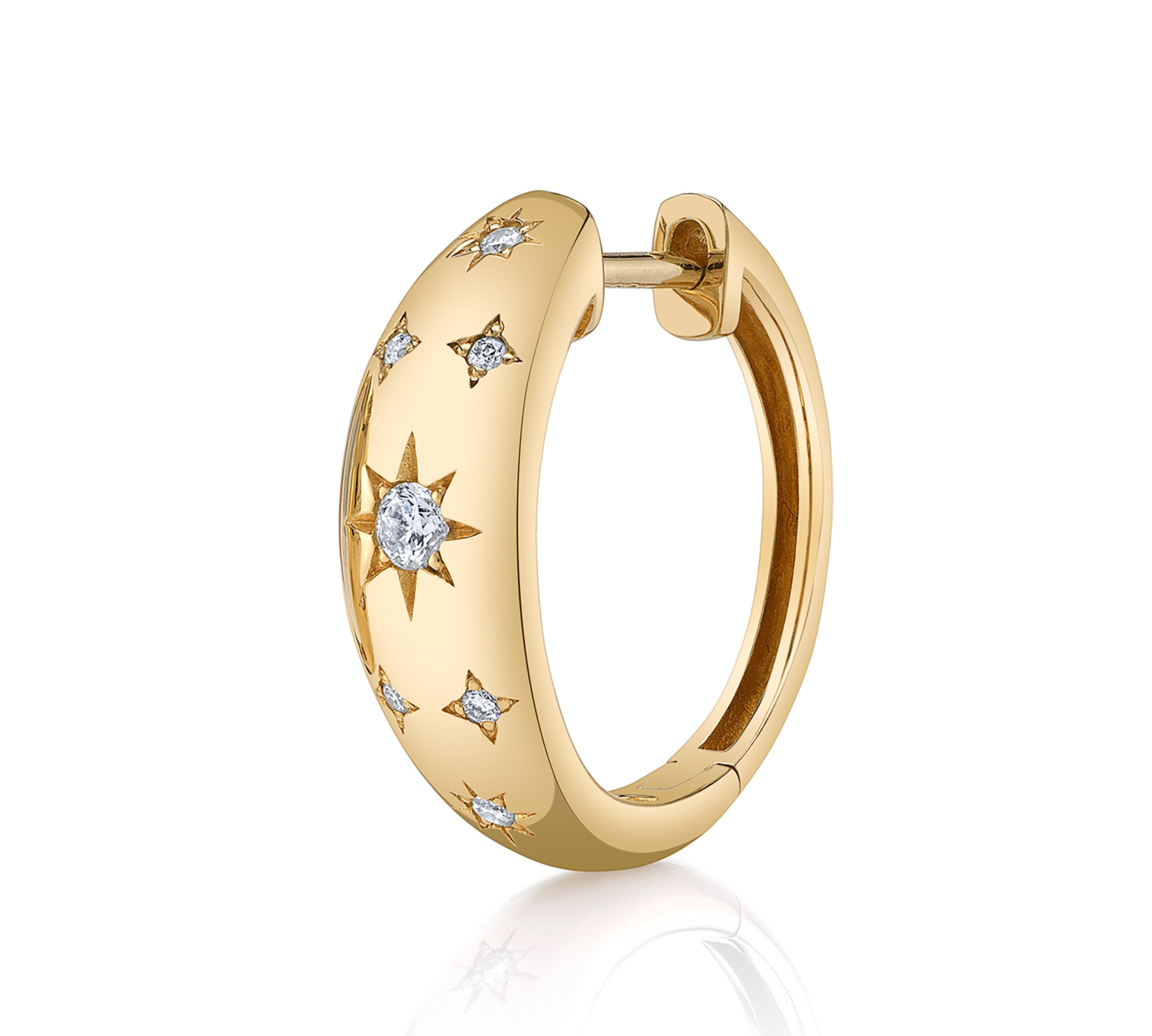 Starry Night Hoop Hoop Earrings Roseark Deux Single