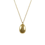Solid Egg Necklace Pendant Necklace Elisabeth Bell Jewelry Yellow Gold