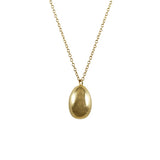 Solid Egg Necklace Pendant Necklace Elisabeth Bell Jewelry Yellow Gold