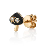 Enamel Mushroom Stud Stud Earrings Roseark Deux