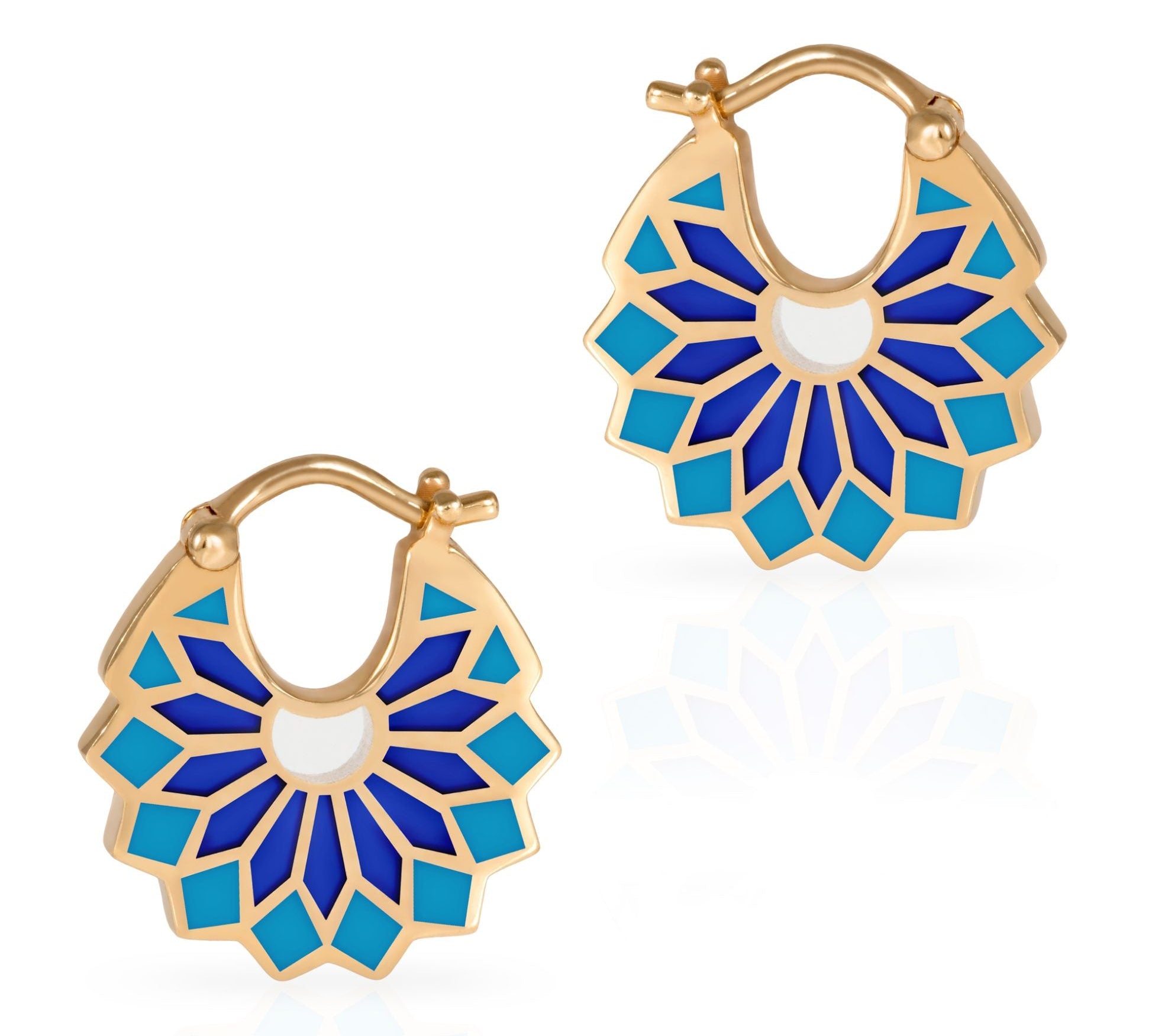 The Lady Blue Earrings, Size One Earrings Latelier Nawbar