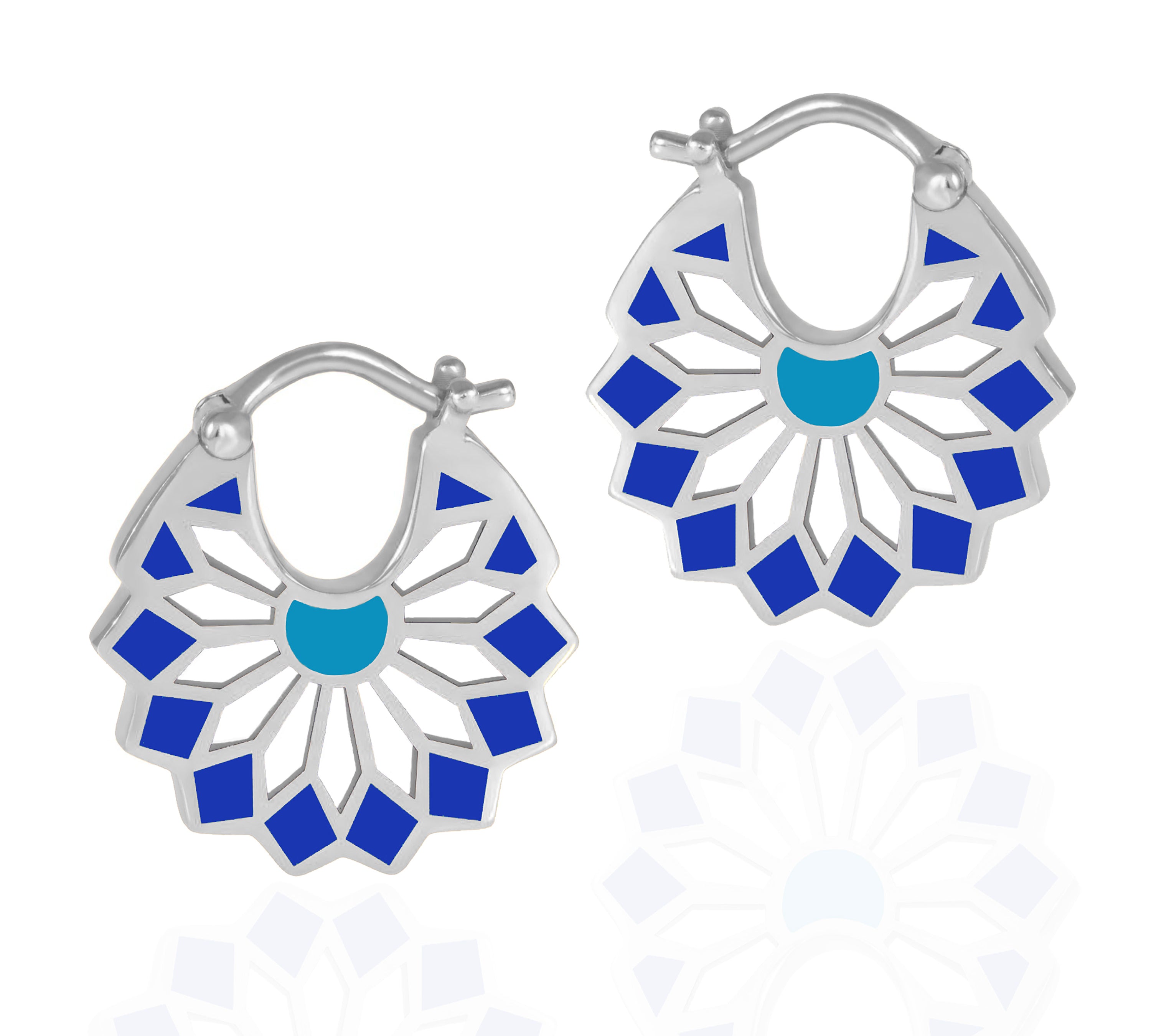 The Lady Blue Earrings, Size One Earrings Latelier Nawbar