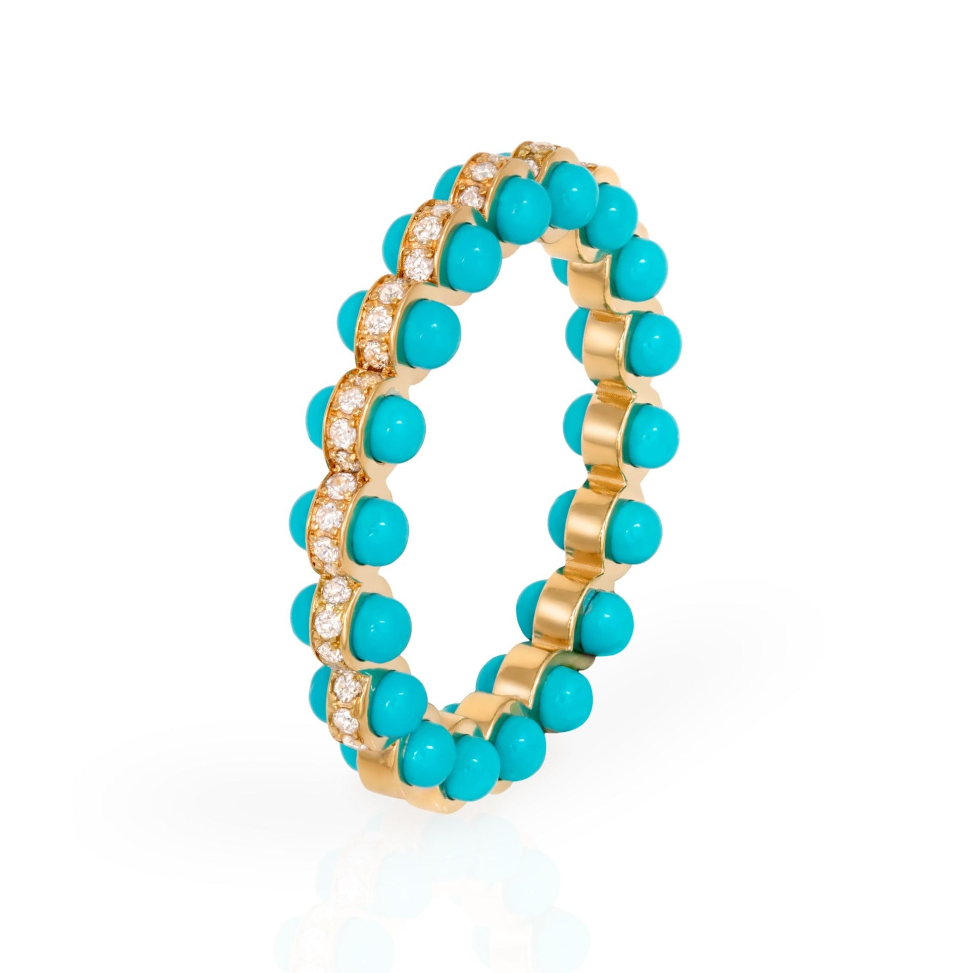 Cobalt Turquoise Ring, Size One Band Ring Latelier Nawbar