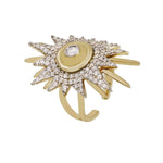 Diamond Soleil Ring Statement Ring Falamank