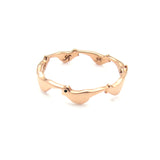 Flock Bird Ring with Black Diamond Eye Stack Ring Yakira Rona