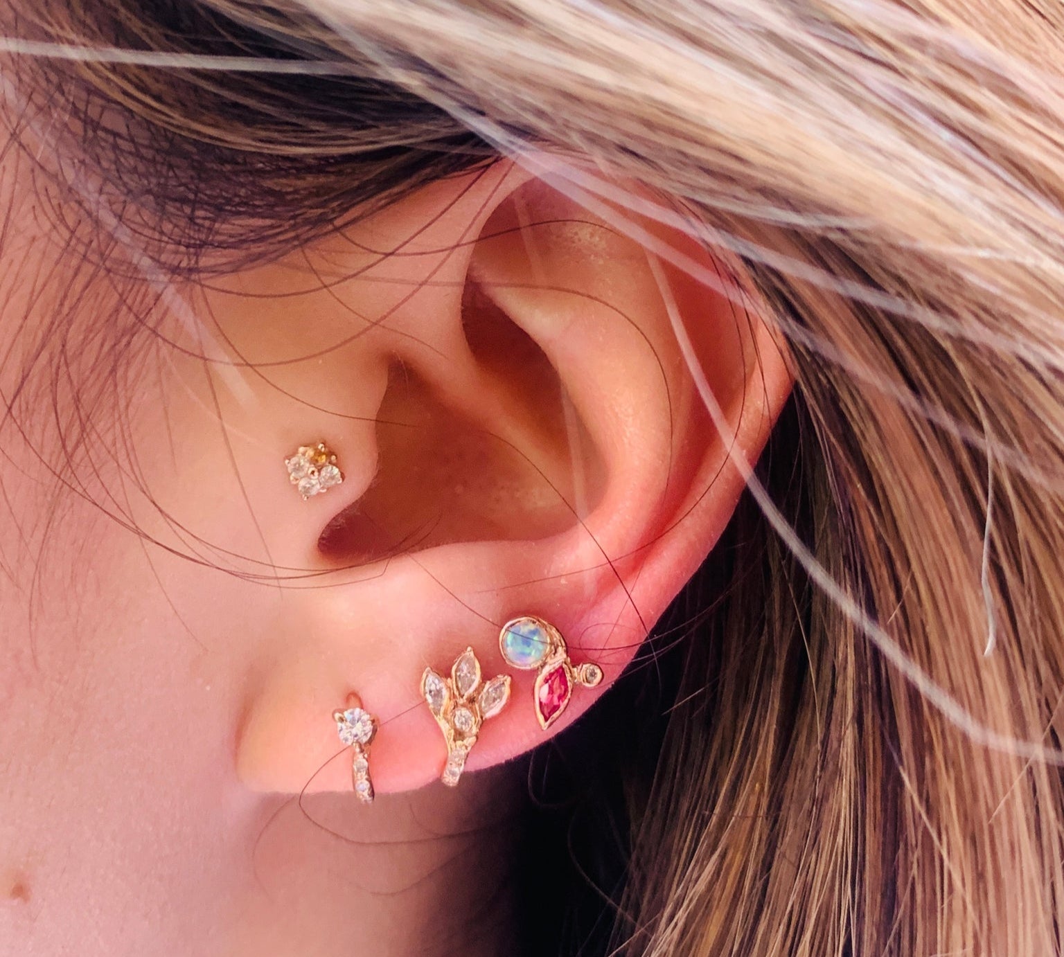 Trio Stud Studs Jaine K Designs   