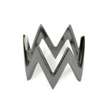 Ikat Rhodium Midi Ring Midi Jagga Jewelry