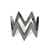 Ikat Rhodium Midi Ring Midi Jagga Jewelry