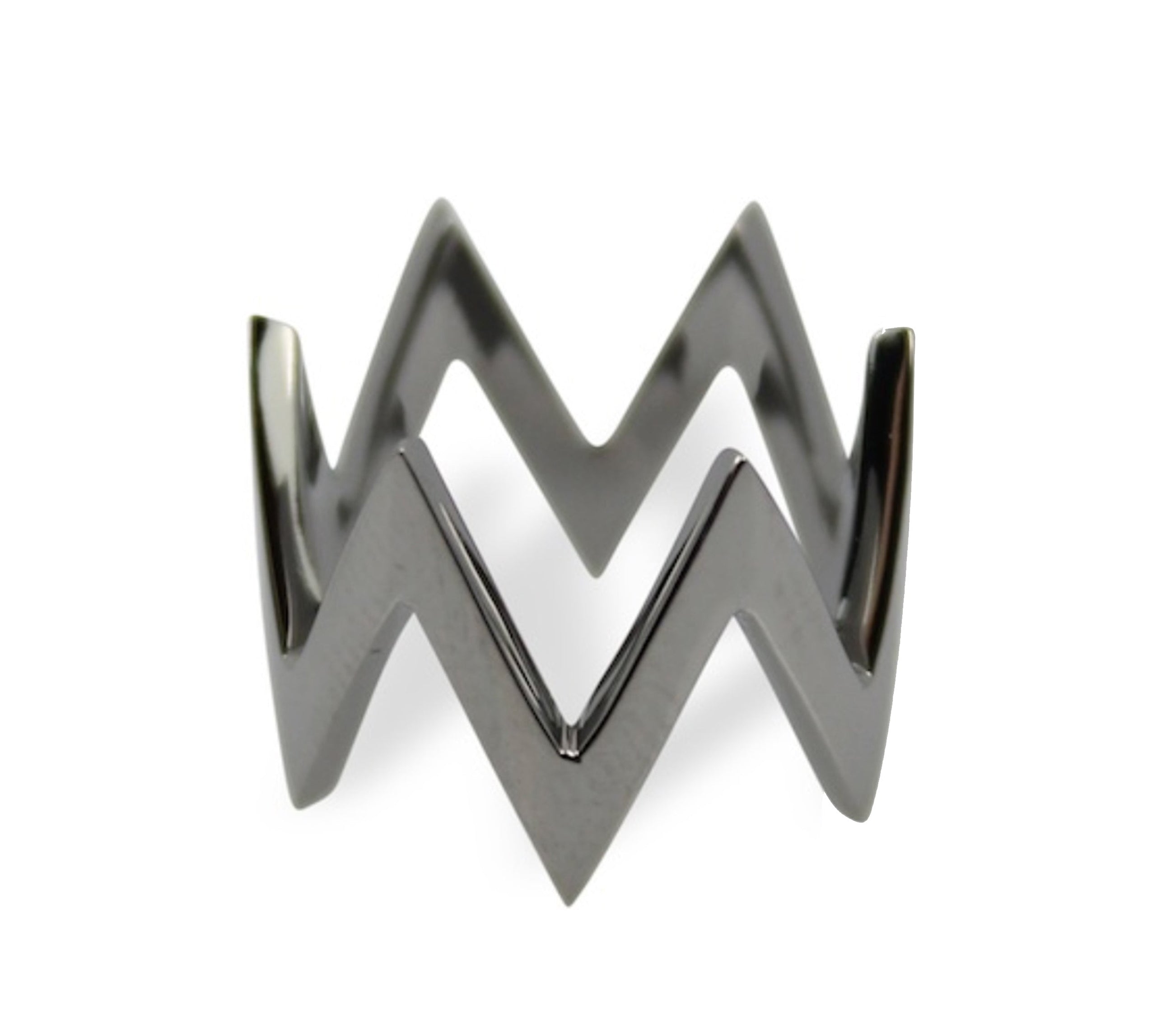 Ikat Rhodium Midi Ring Midi Jagga Jewelry