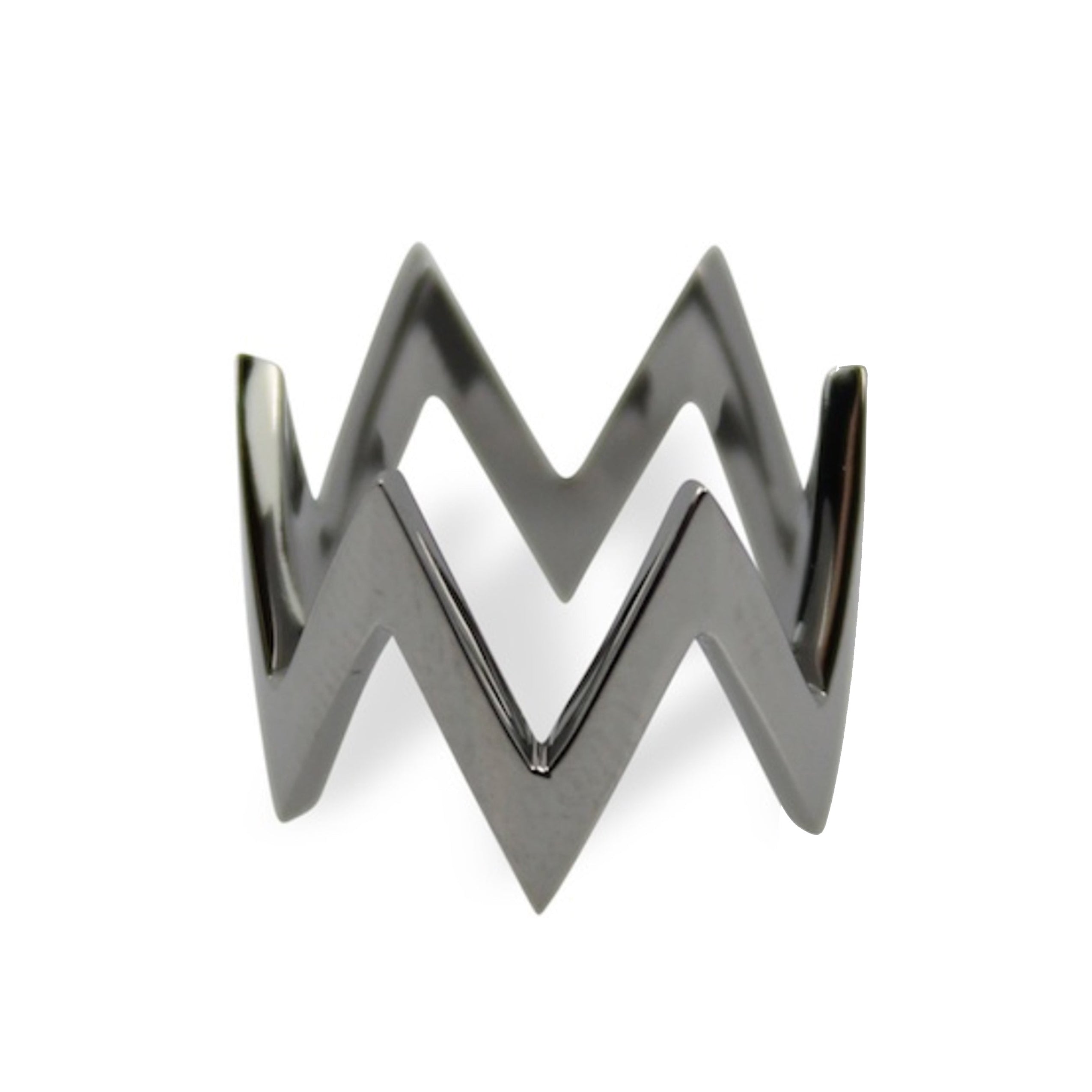 Ikat Rhodium Midi Ring Midi Jagga Jewelry