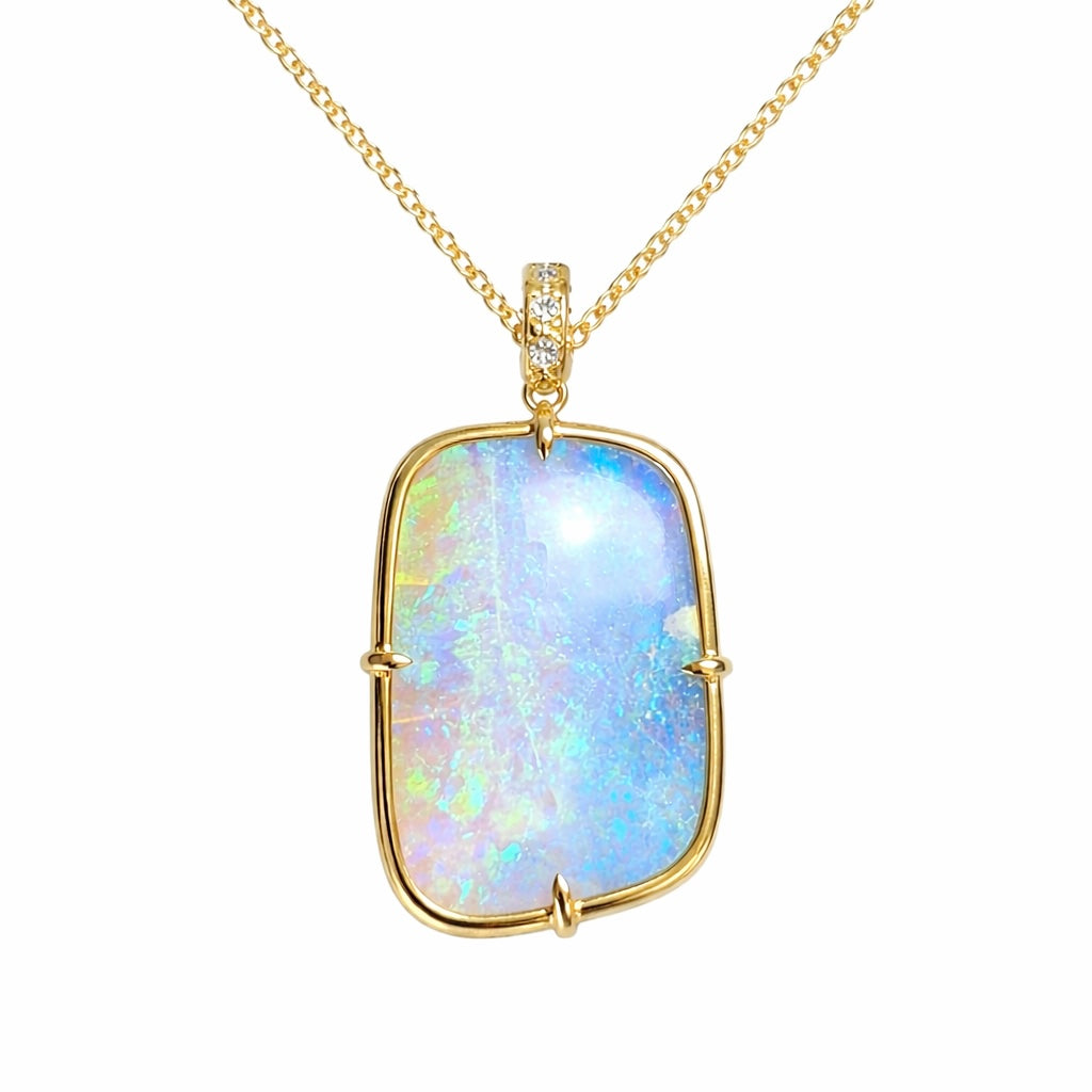 Stardust Opal Necklace Necklace Elisabeth Bell Jewelry
