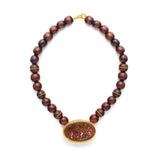 Sandalwood Yowah Opal Beaded Necklace