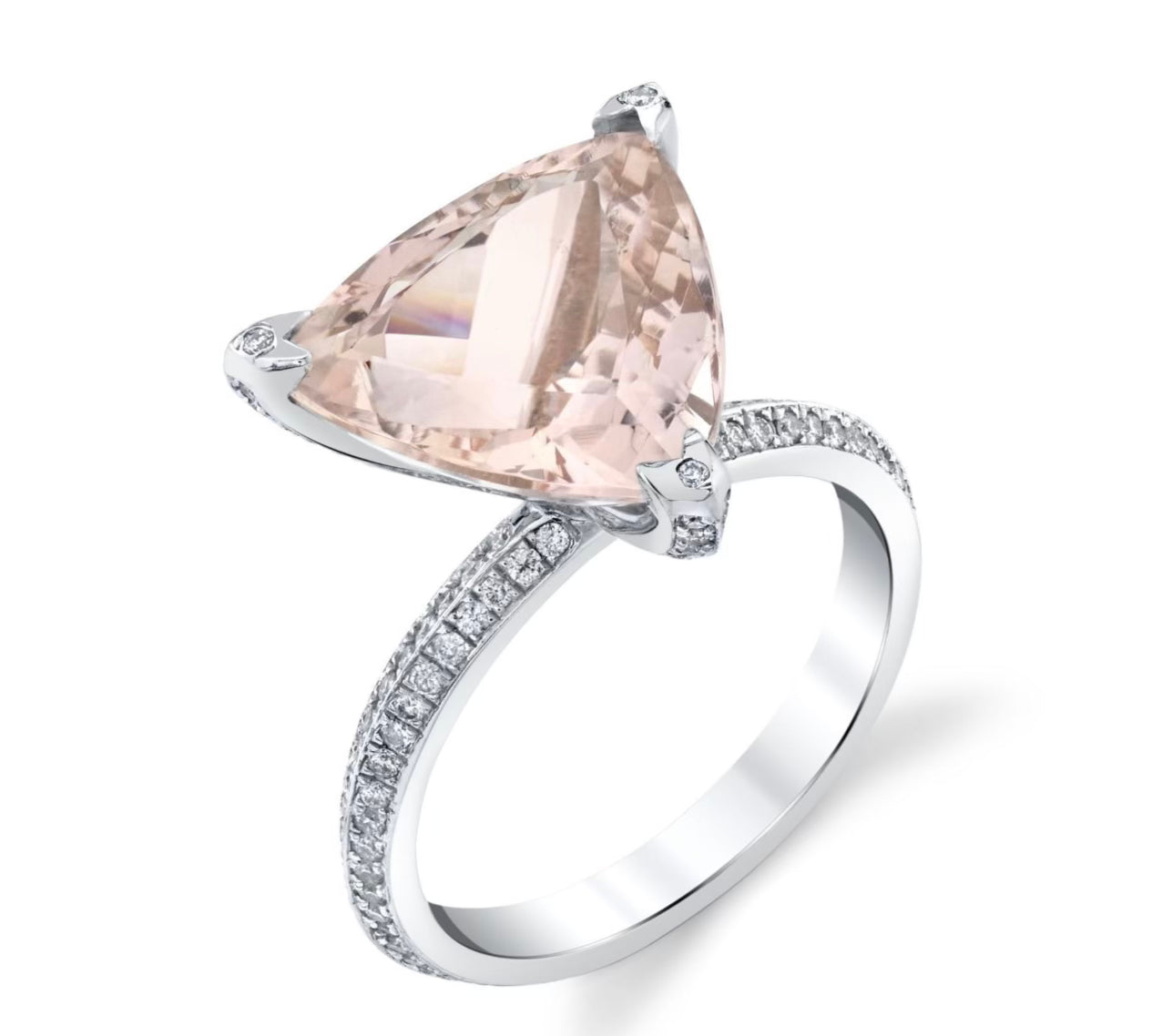 Morganite Puzzle Ring Cocktail Ring Karma El-Khalil 6